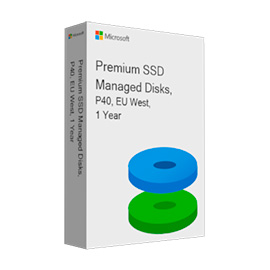 Premium SSD Managed Disks, P40, EU West, 1 Year