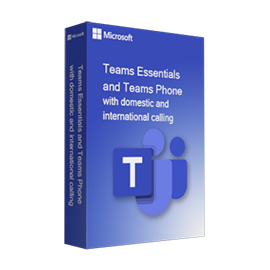 Teams Essentials and Teams Phone with domestic and international calling - 1 Month