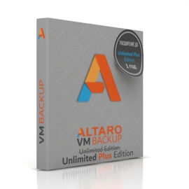 Altaro VM Backup расширение с редакции Unlimited Edition до Unlimited Plus Edition на 1 год