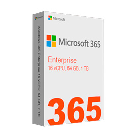 Windows 365 Enterprise 16 vCPU, 64 GB, 1 TB - 1 Year