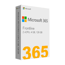 Windows 365 Frontline 2 vCPU, 4 GB, 128 GB