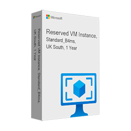 Reserved VM Instance, Standard_B4ms, UK South, 1 Year