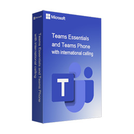 Teams Essentials and Teams Phone with international calling - 1 Year