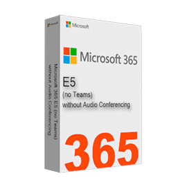 Microsoft 365 E5 (no Teams) without Audio Conferencing - 1 Year