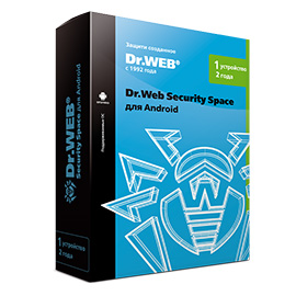 Dr.Web Security Space (для мобильных устройств)  -  на 1 устройства, на 24 мес., КЗ
