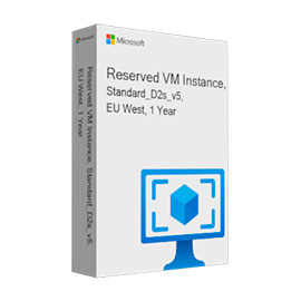 Reserved VM Instance, Standard_D2s_v5, EU West, 1 Year