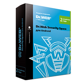 Dr.Web Security Space (для мобильных устройств)  -  на 2 устройства, на 24 мес., КЗ